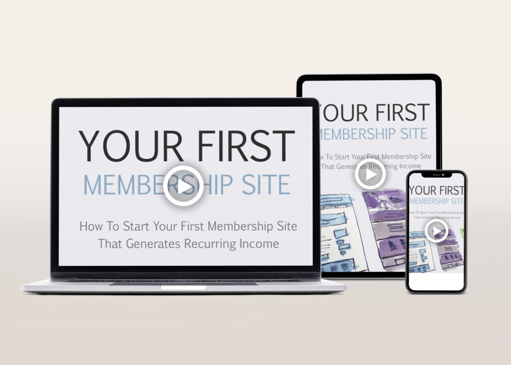 Your First Membership Site Video Course | The Life Hack Library